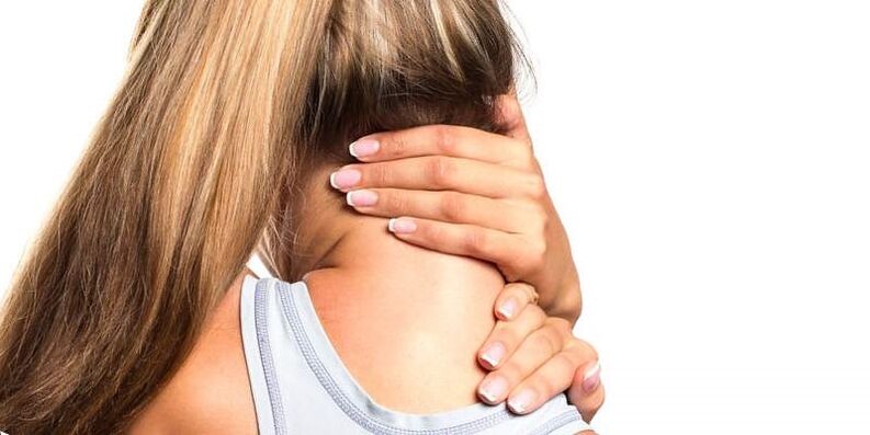 neck pain in a girl with osteochondrosis