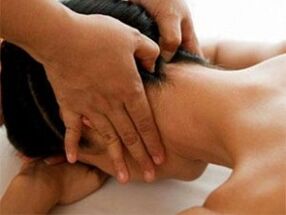 neck massage for osteochondrosis